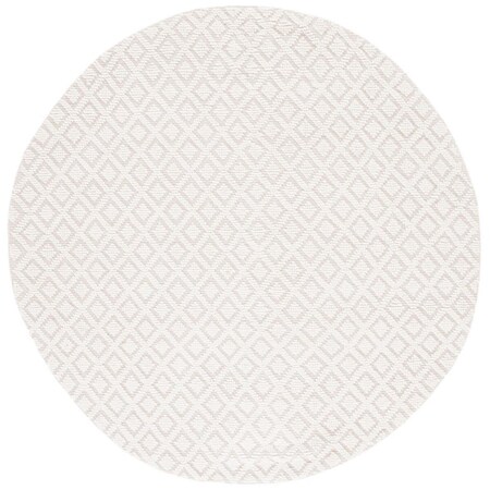 Safavieh 8 x 8 ft. Vermont Contemporary Round Hand Loomed Rug, Ivory VRM104A-8R
